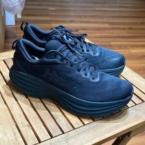 Hoka One One Bondi 8 Triple Black Running Shoes Women's Size (11D) 1127954BBLC